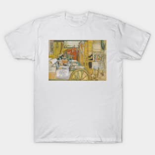 The Workshop by Carl Larsson T-Shirt